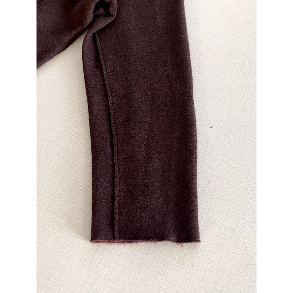 Eileen Fisher Sz 2X Sweater Blazer Maroon Felted Wool Lagenlook Layering - Picture 10 of 15
